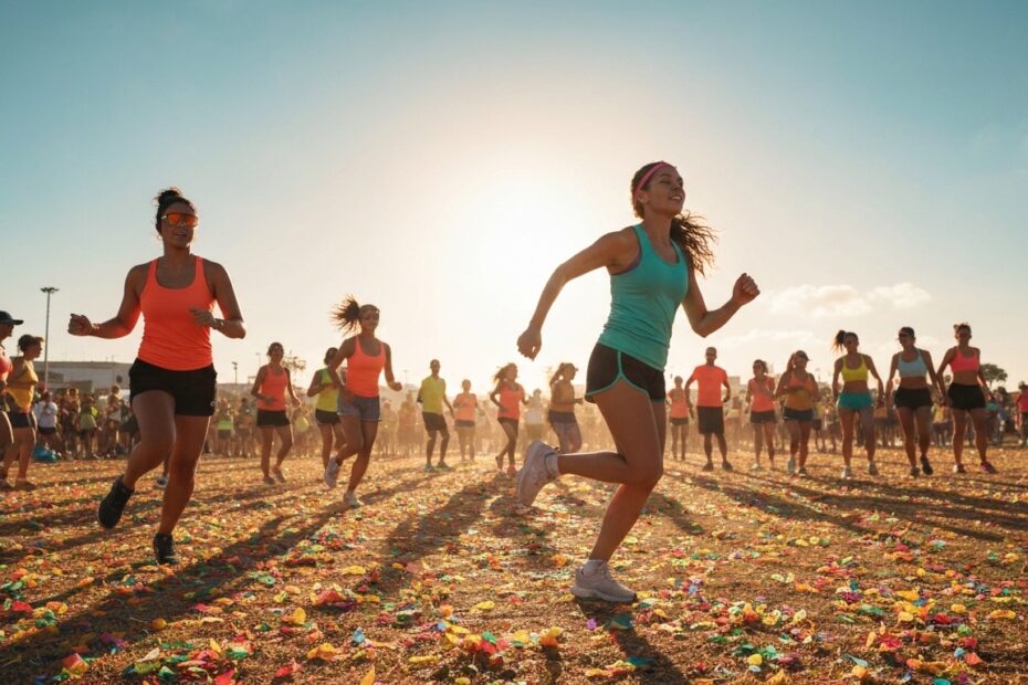 Pessoa celebrando o Carnaval de forma ativa e saudável